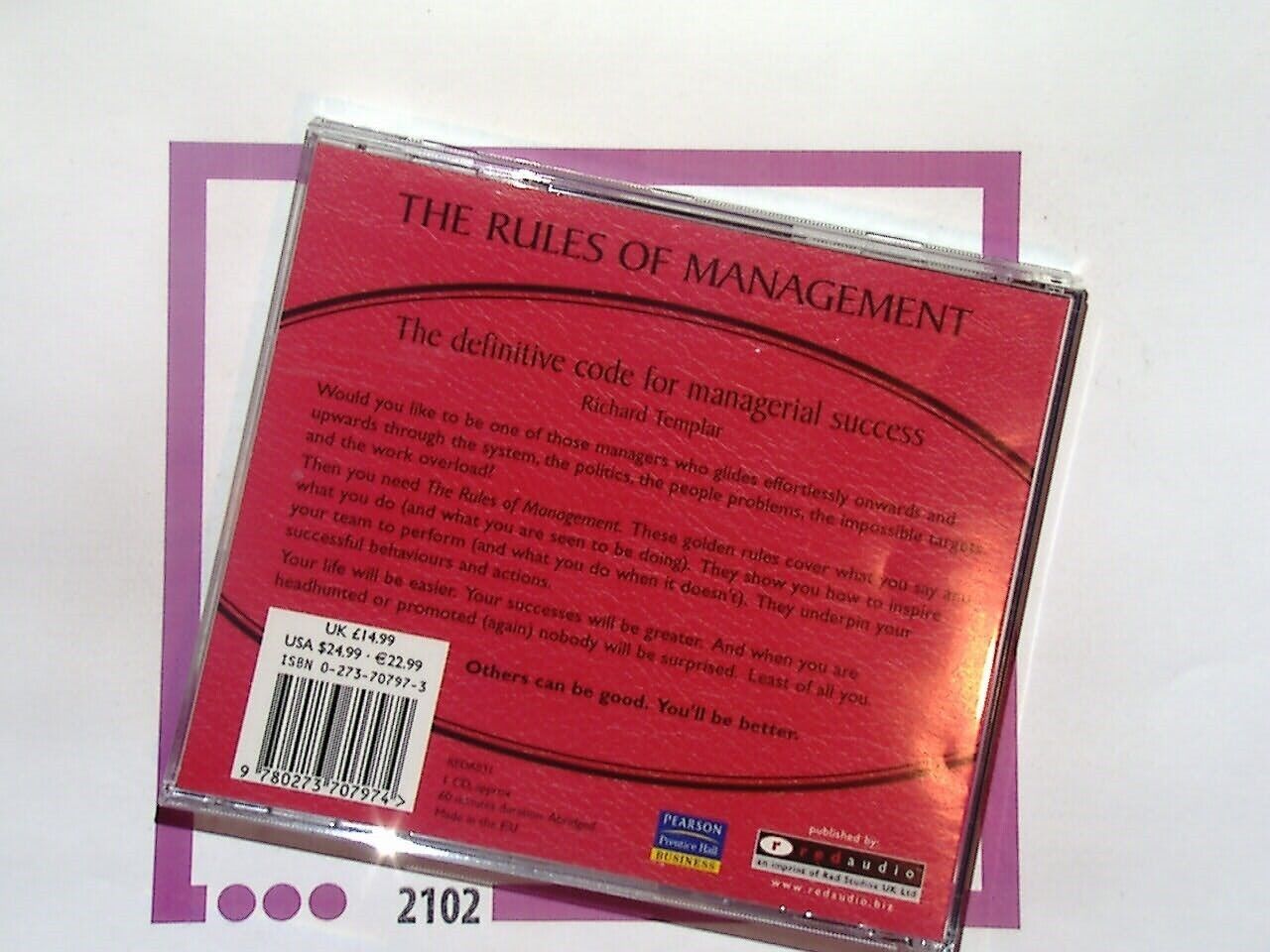 Rules of Management Audio CD Mint