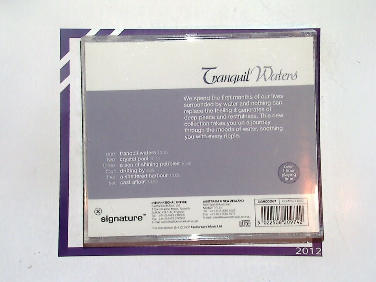 Tranquil Waters... Music For Relaxtion CD Nr Mint