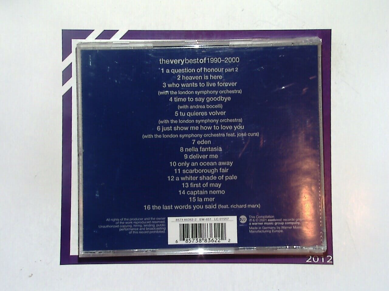 Sarah Brightman The Very Best of 1990-2000 CD Nr Mint