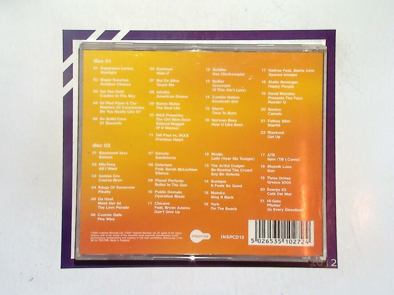 Various Artists - Big Club Hits (2001) CD Nr Mint