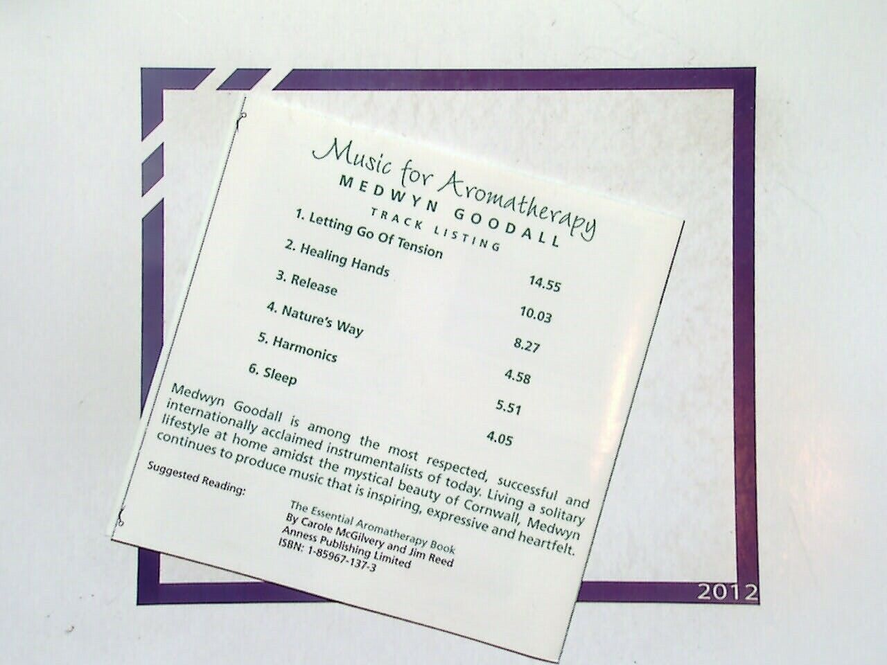 Medwyn Goodall – Music For Aromatherapy & Massage CD Nr Mint