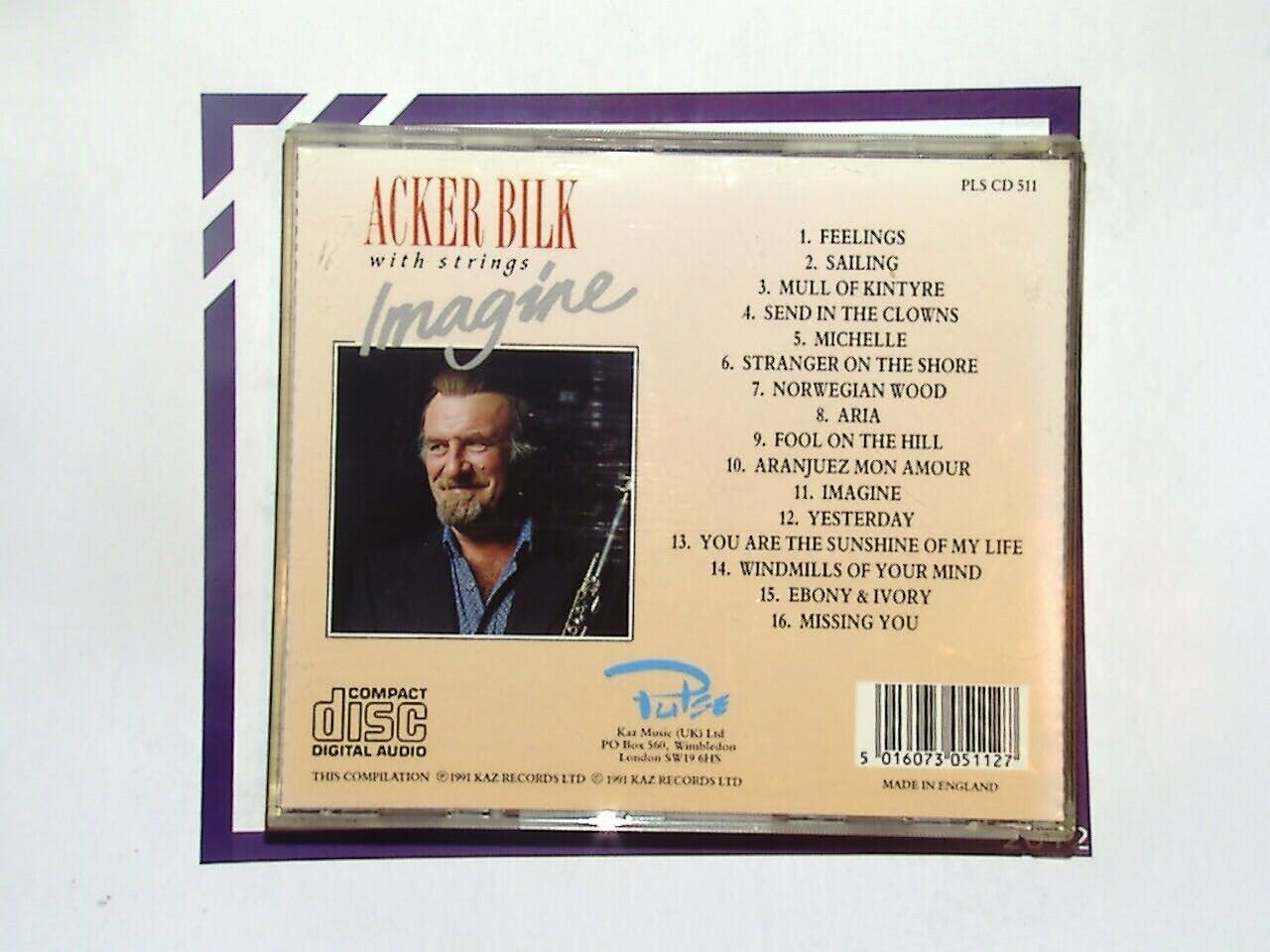 Acker Bilk With Strings Imagine CD VGC