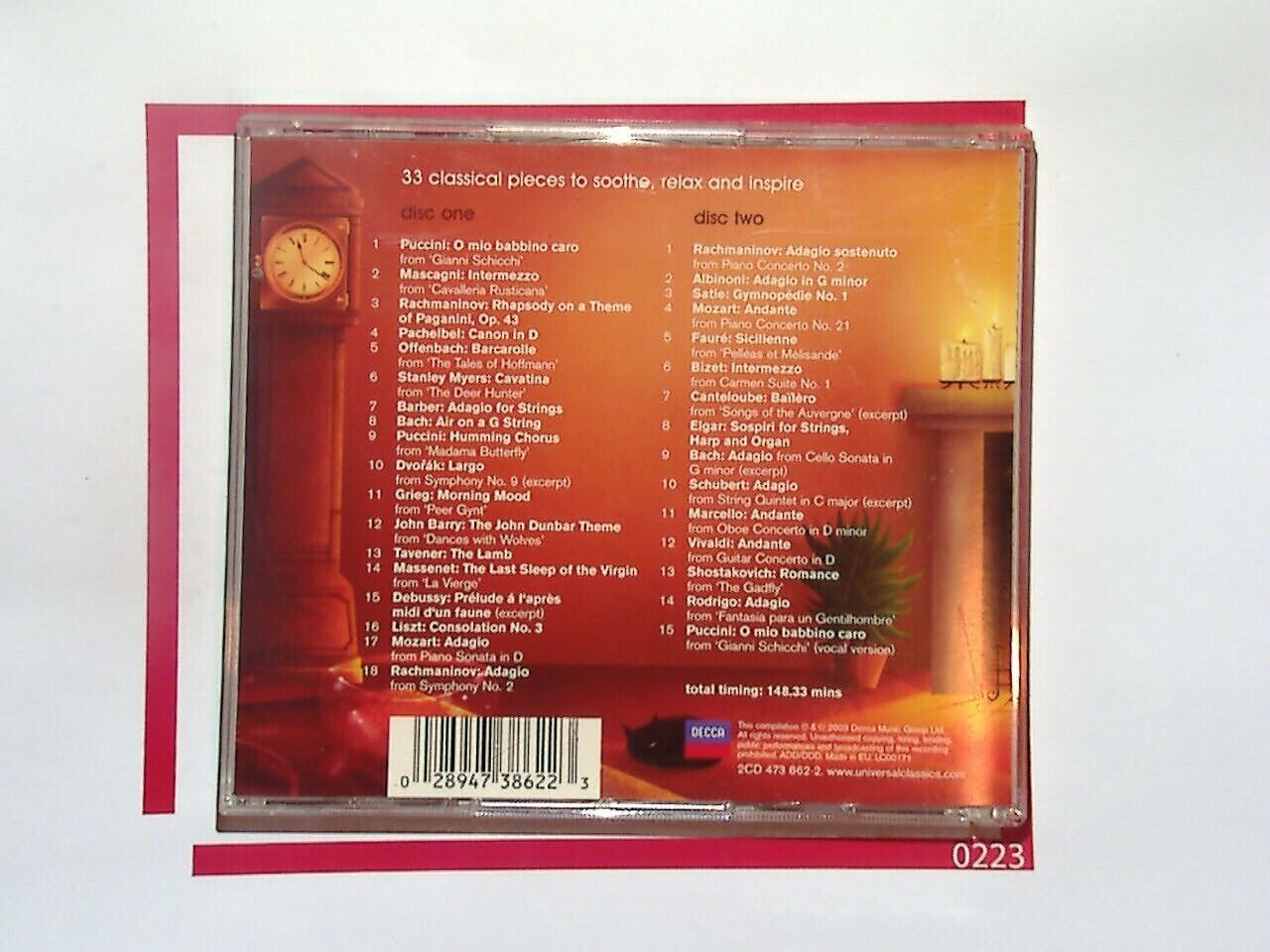 Various Artists	The Very Best of Relaxing Classics CD Mint
