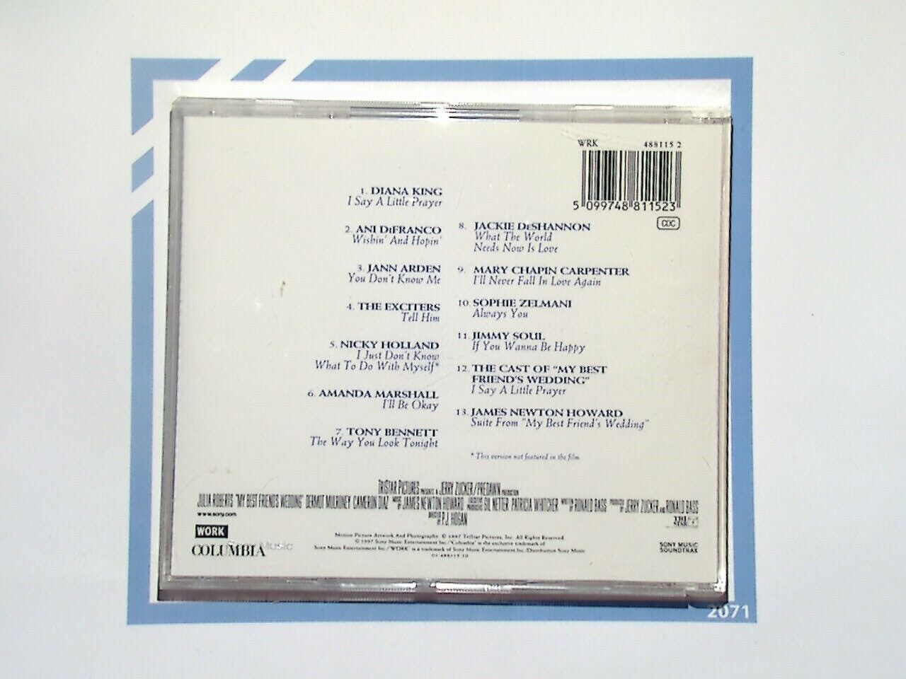 Various Artists - My Best Friend's Wedding Soundtrack CD