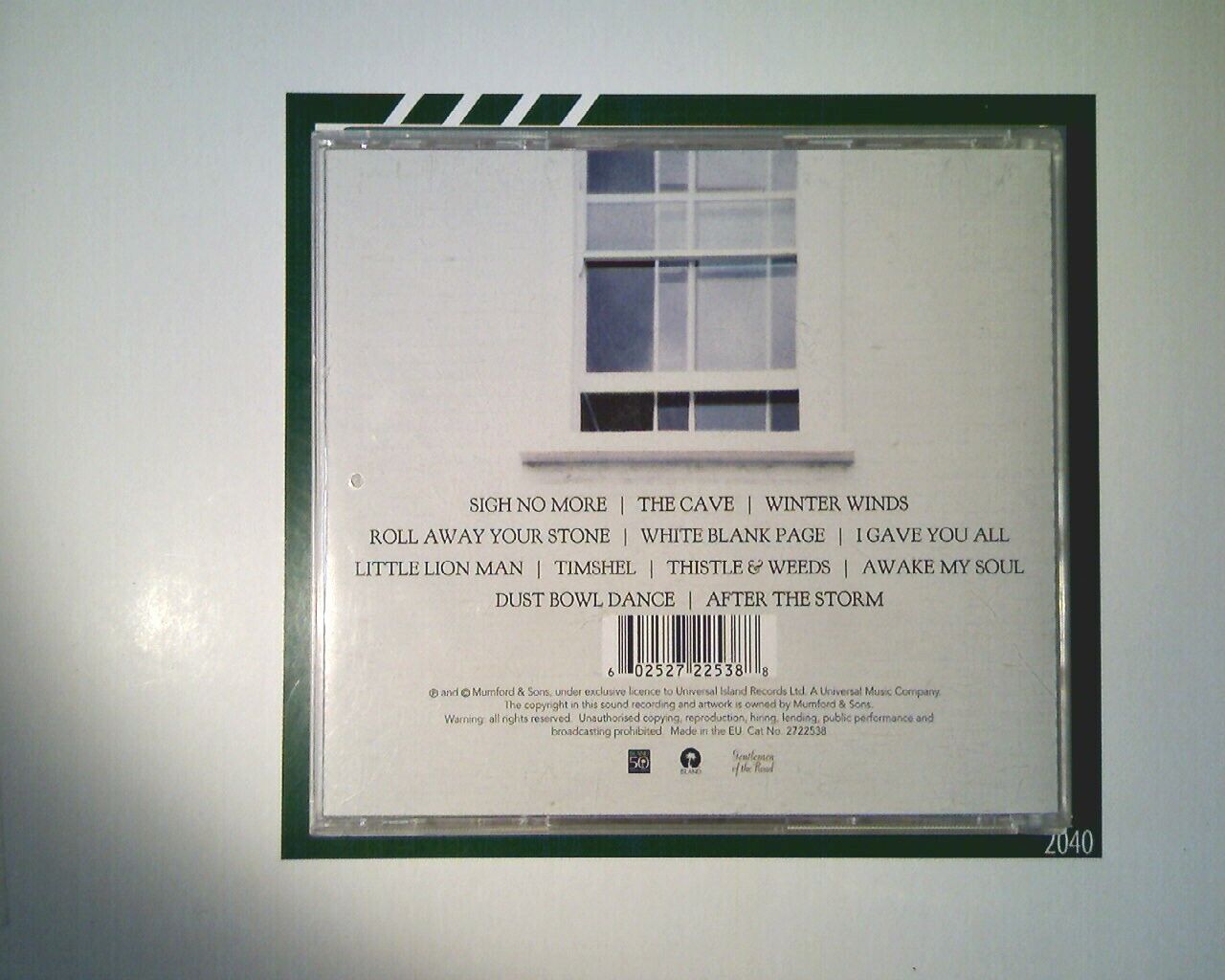 Mumford & Sons Sigh No More CD VGC