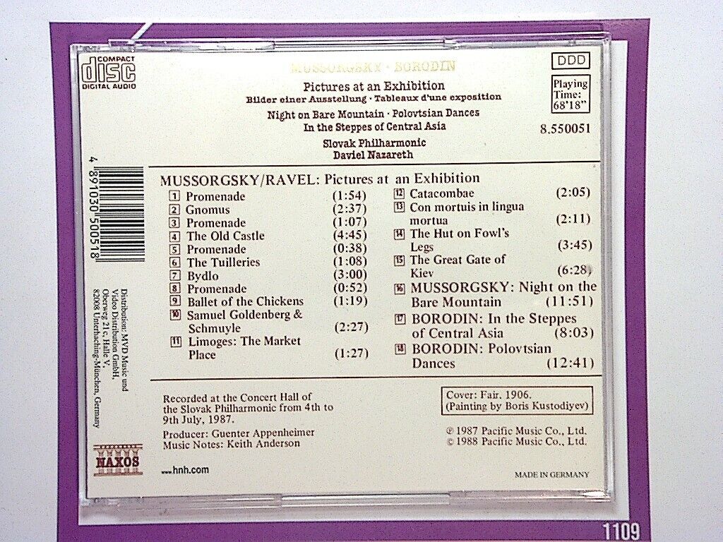 Mussorgsky: Pictures at an Exhibition CD Mint (Gift Option)*
