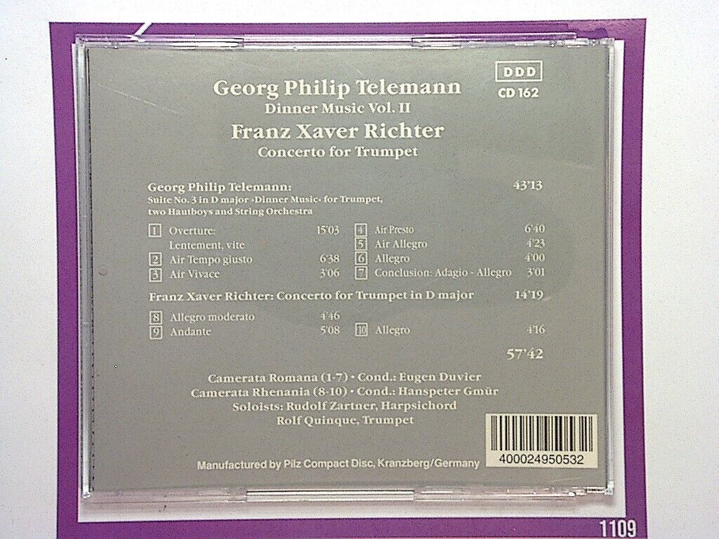 Vienna Masters Series Dinner Music Vol. II Concerto For Trumpet CD Nr Mint