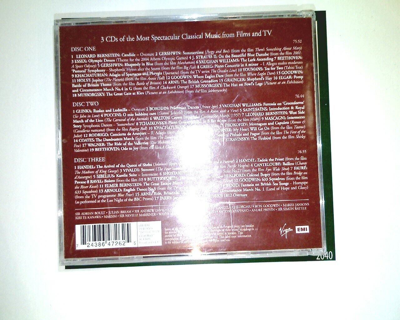 Spectacular Classics 55 Triumphant Classicl Anthems 3CD Nr mint