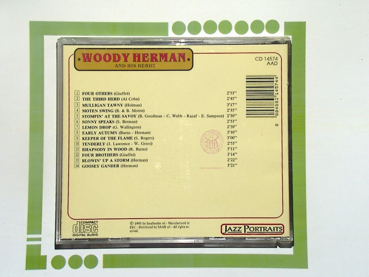 Woody Herman and his Herds Jazz Portraits CD Mint