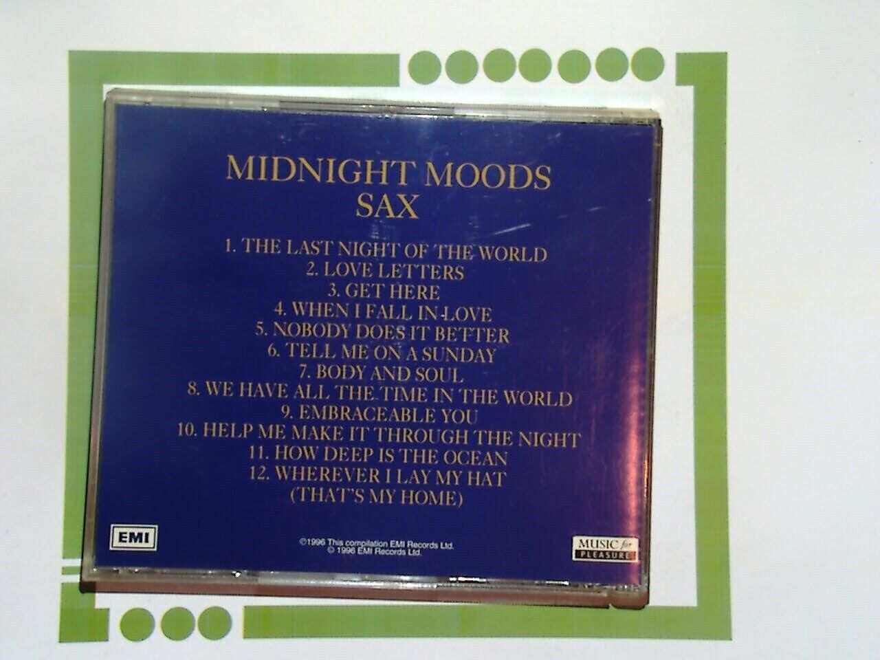 Midnight Moods Sax 1996 CD Mint