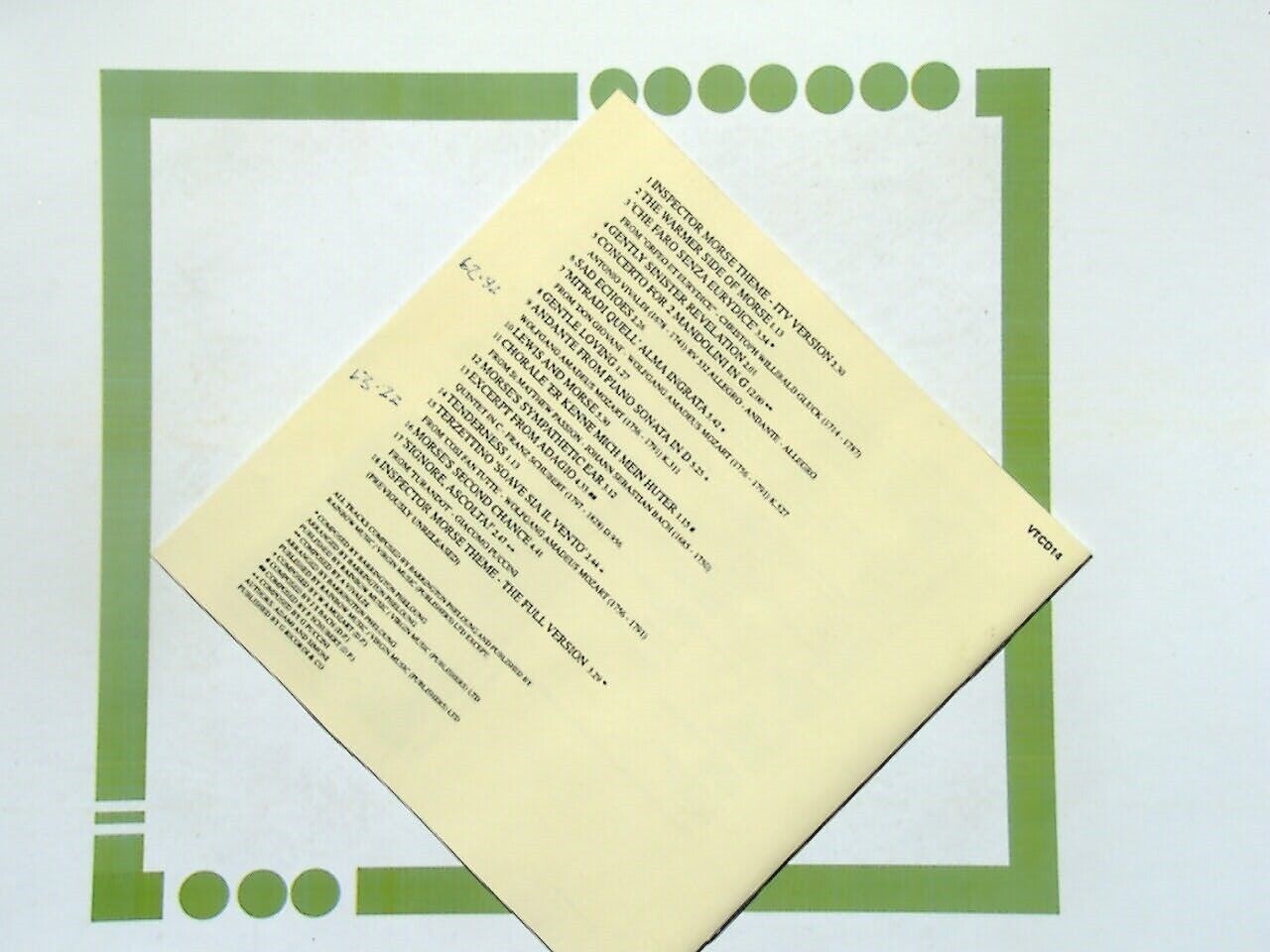 Various - Inspector Morse: Volume Two CD Mint