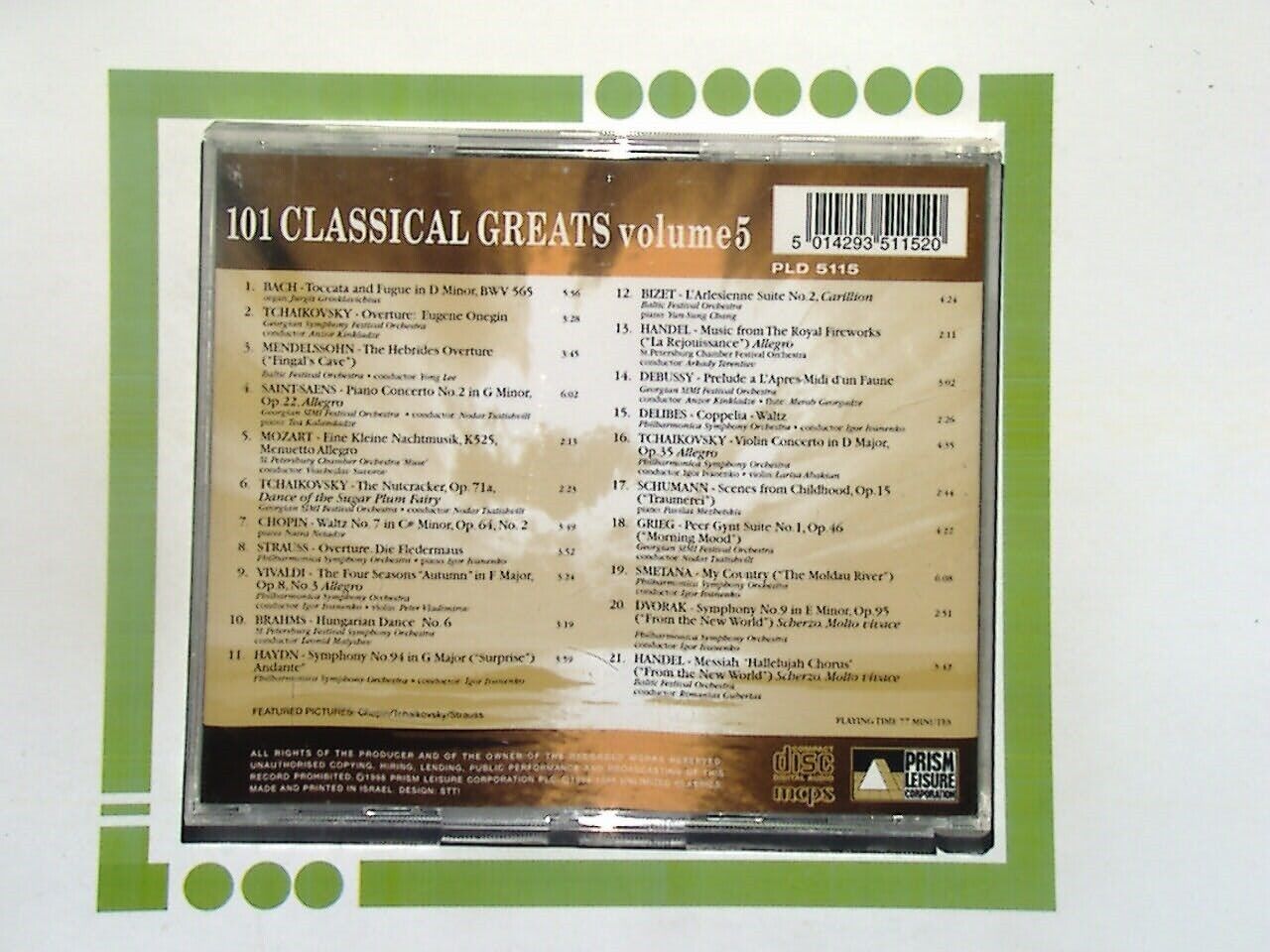 Various - 101 Classical Greats CD Volume 5 CD Mint