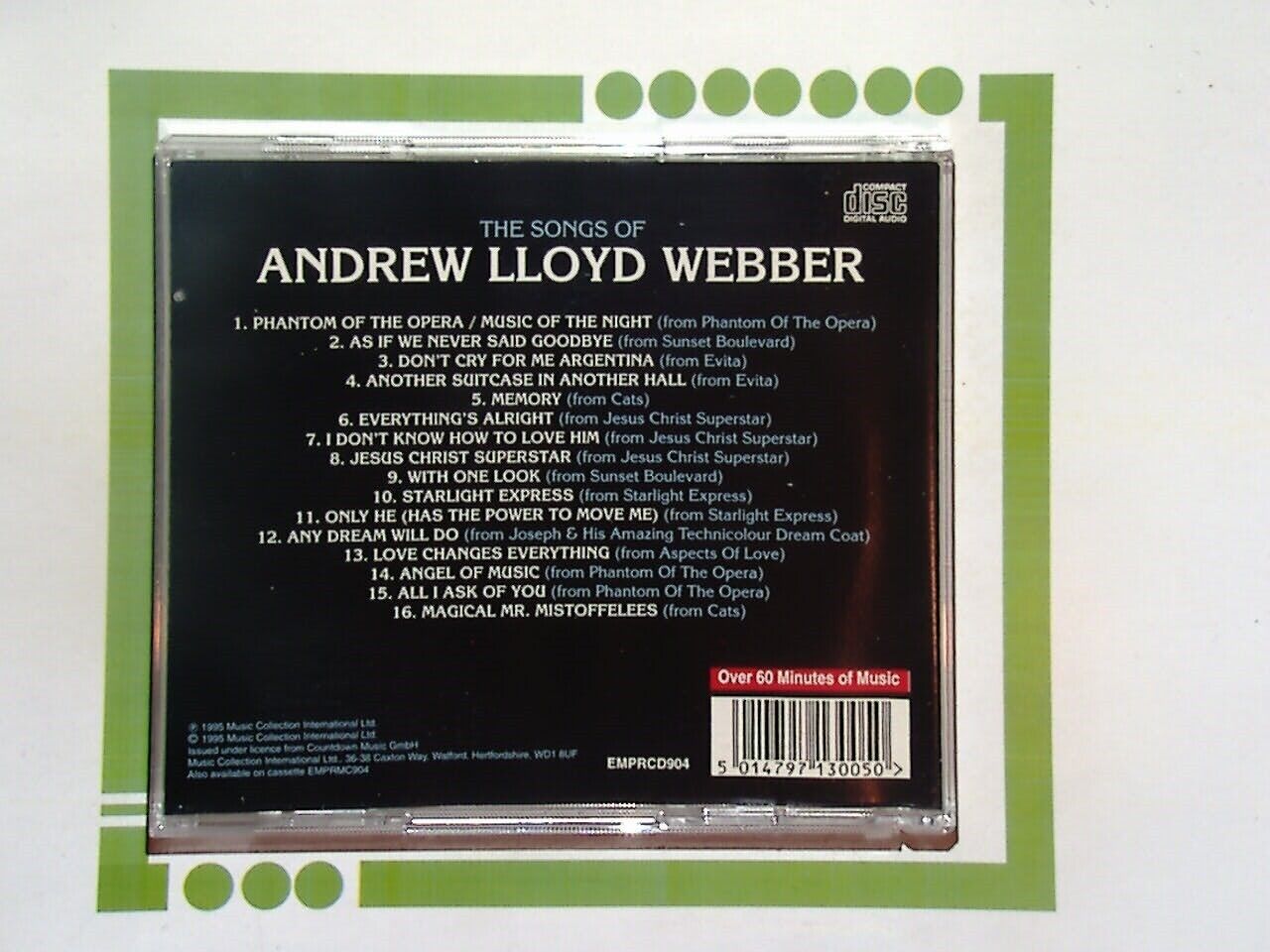 The Songs Of Andrew Lloyd Webber CD Nr Mint