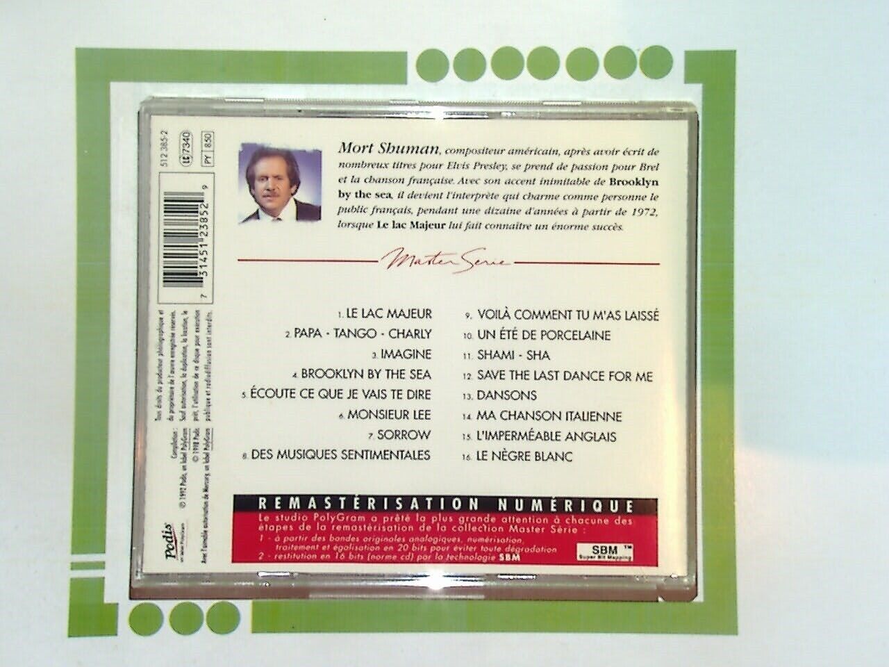 Mort Shuman Master Serie Vol.1 CD Nr Mint