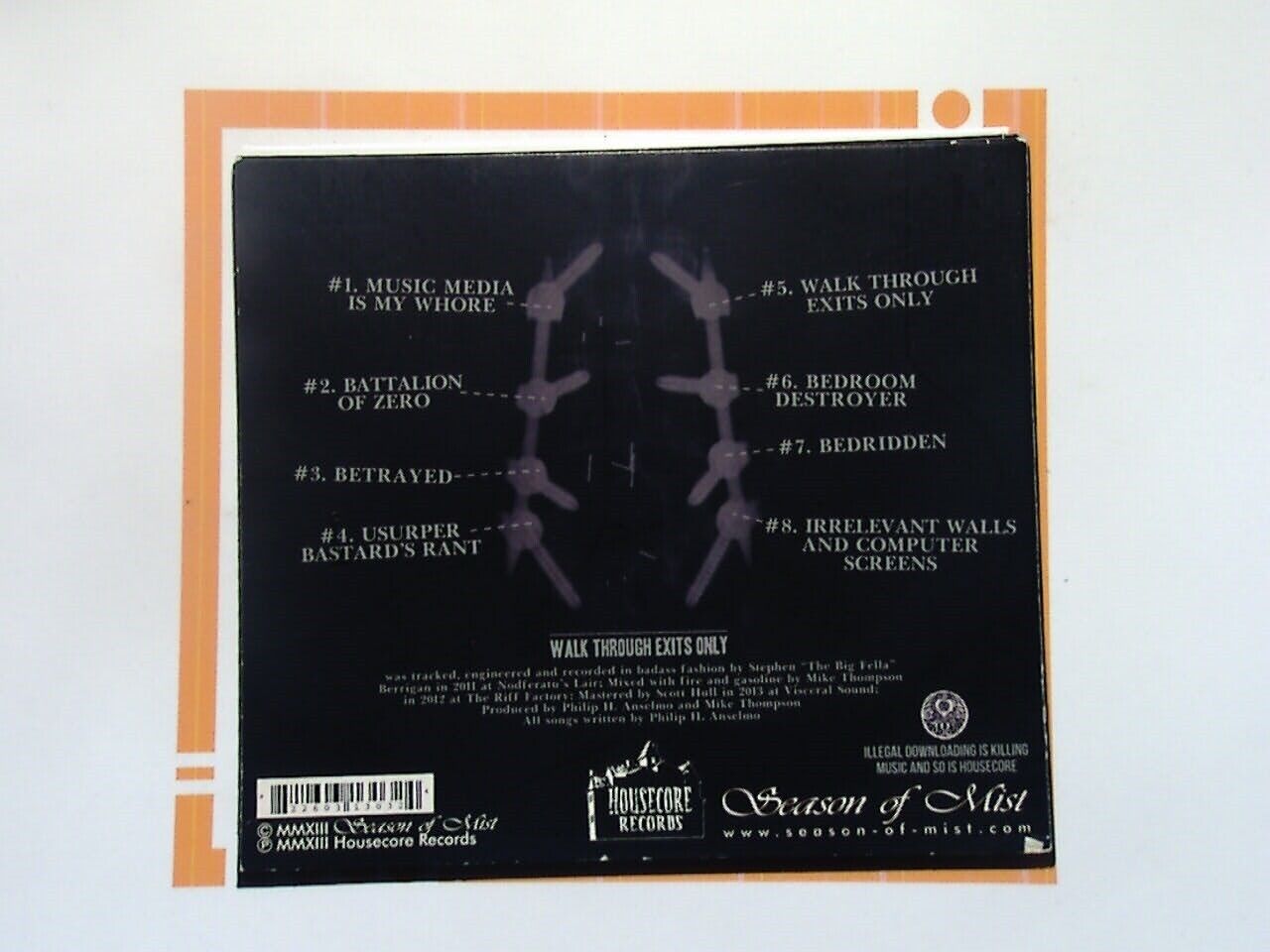 Phil Anselmo - Walk Through Exits Only CD Mint