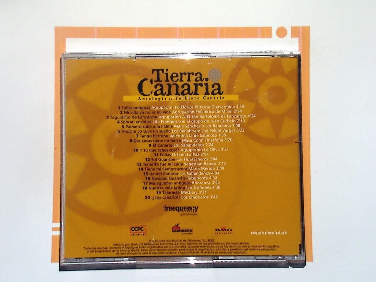 Tierra Canaria Antologia del Folklore Canario CD Mint