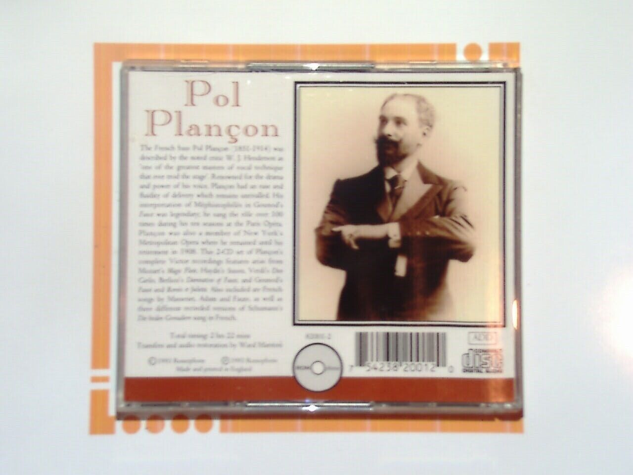 Pol Plançon: Complete Victor Recordings 1903 - 08 2CD Mint