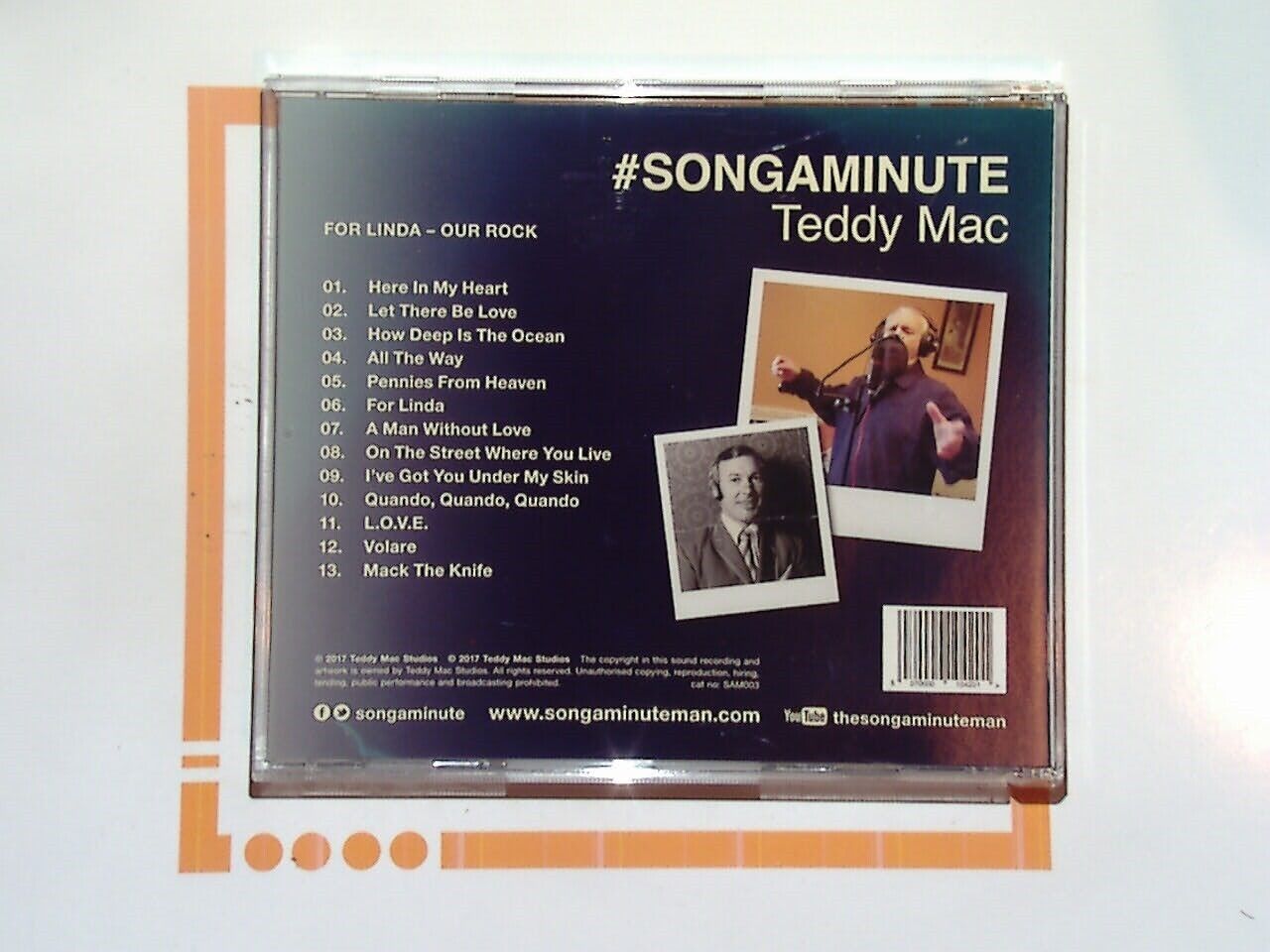 Teddy Mac & The Guy Baker Orchestra #Songaminute CD Mint