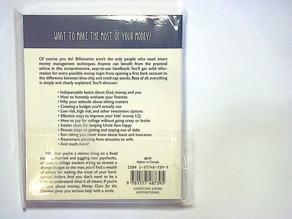 Money Clues for the Clueless (God's Word In Your World) Paperback NEW