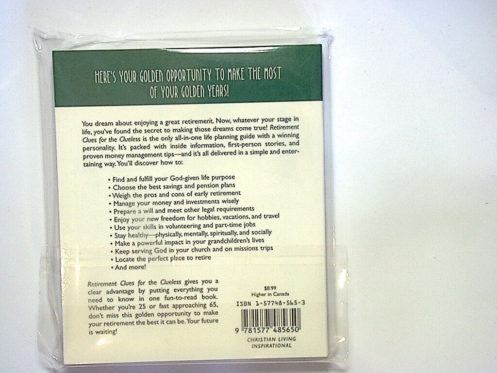 Retirement Clues for the Clueless (God's Word In Your World) Paperback NEW