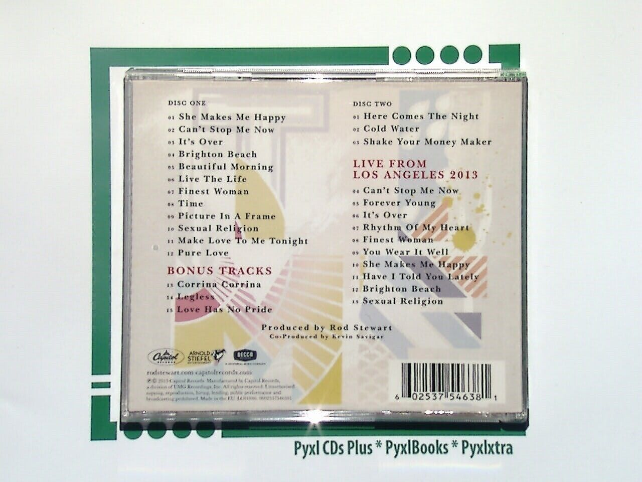 Rod Stewart Time Deluxe Edition Extra Tracks 2CD Mint