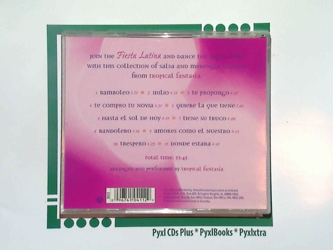 Tropical Fantasia - Fiesta Latina Salsa & Merengue Classics CD Mint