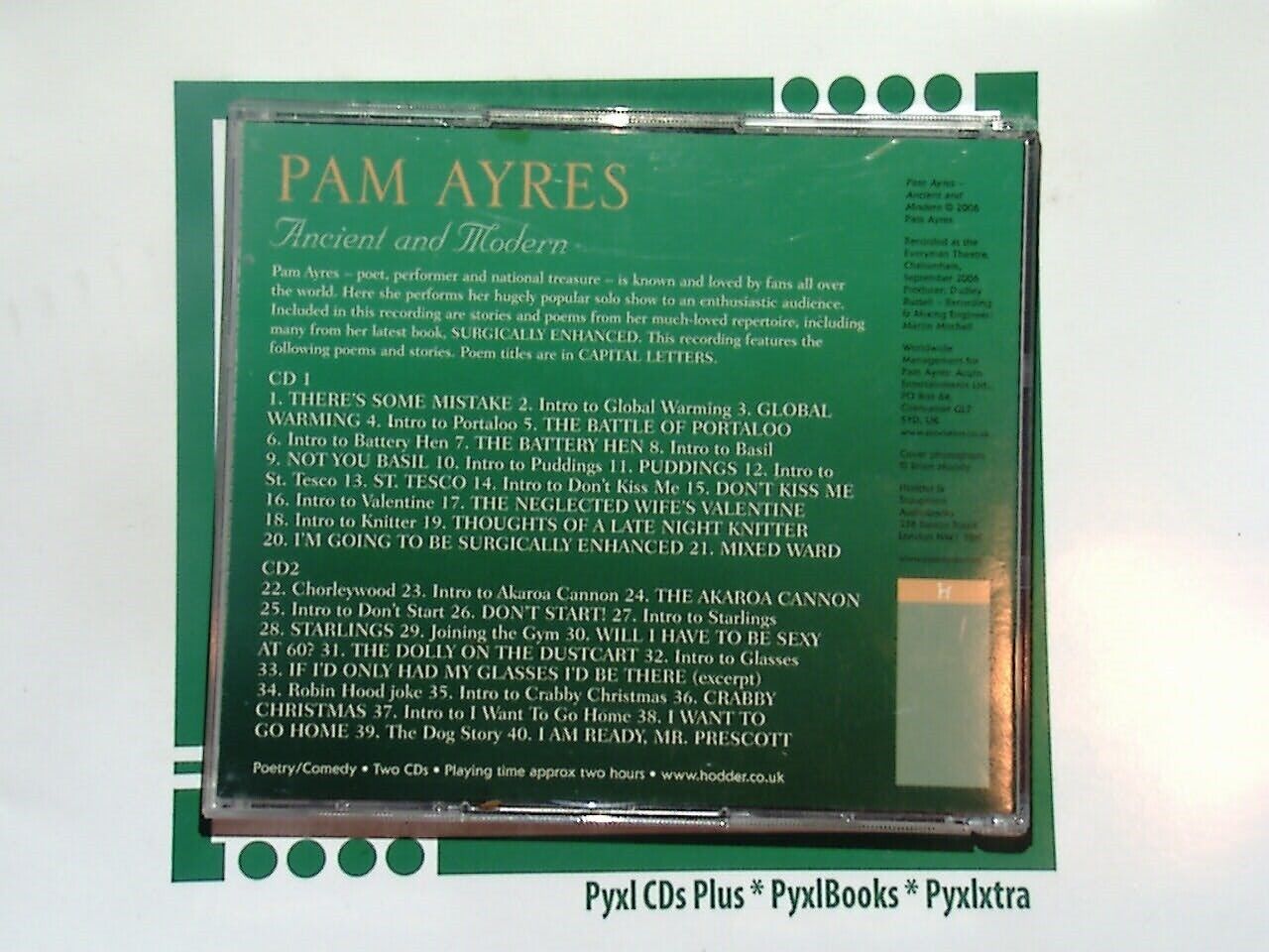 Pam Ayres Ancient And Modern Audio 2CD VGC