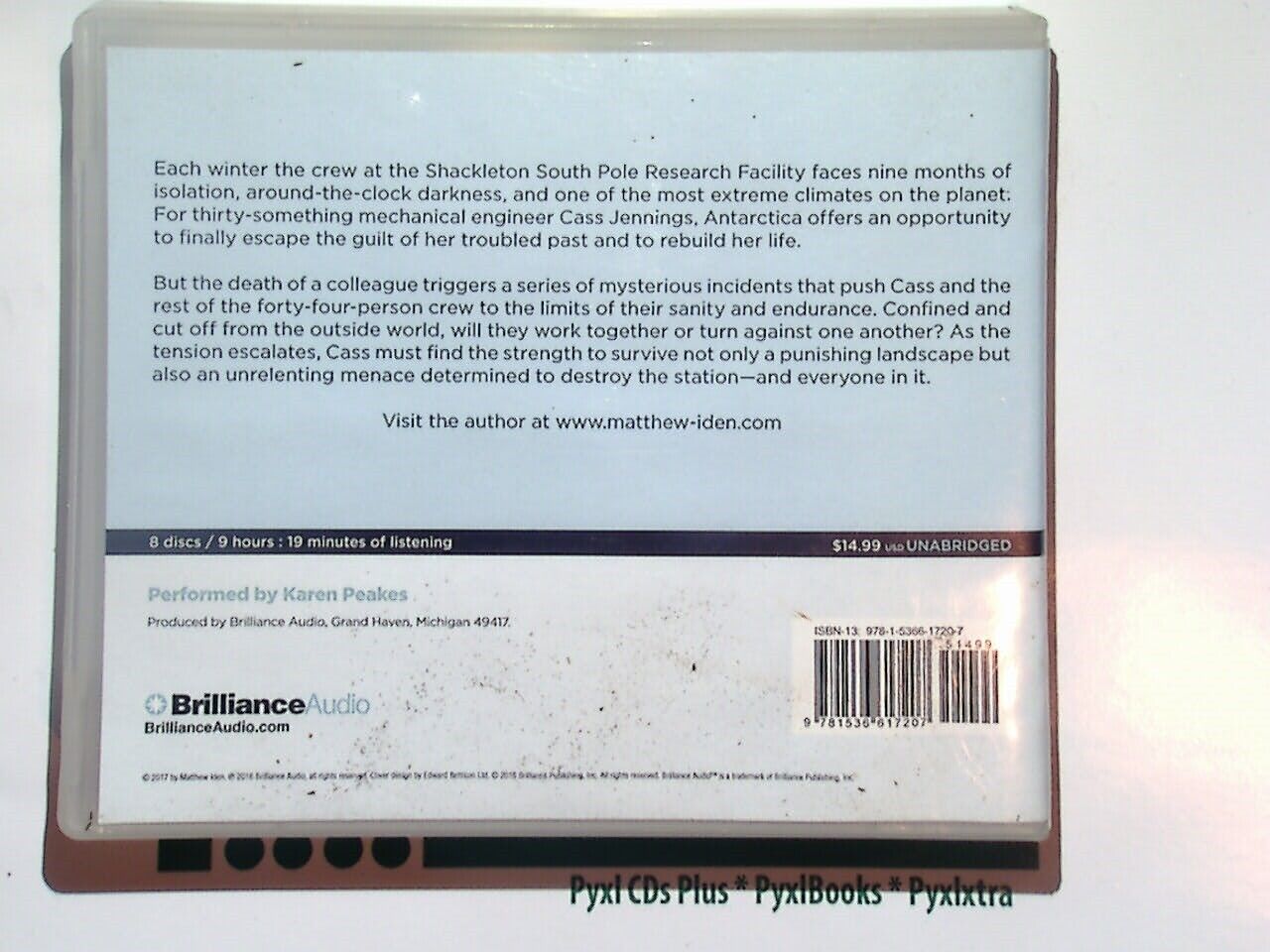 Matthew Iden The Winter Over Audio 8CD Nr Mint