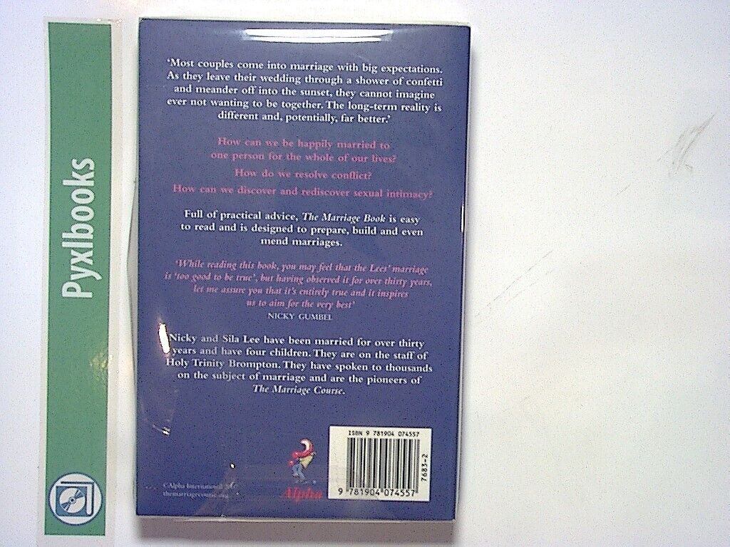 Nicky & Sila Lee - The Marriage Book (Alpha) PB NEW