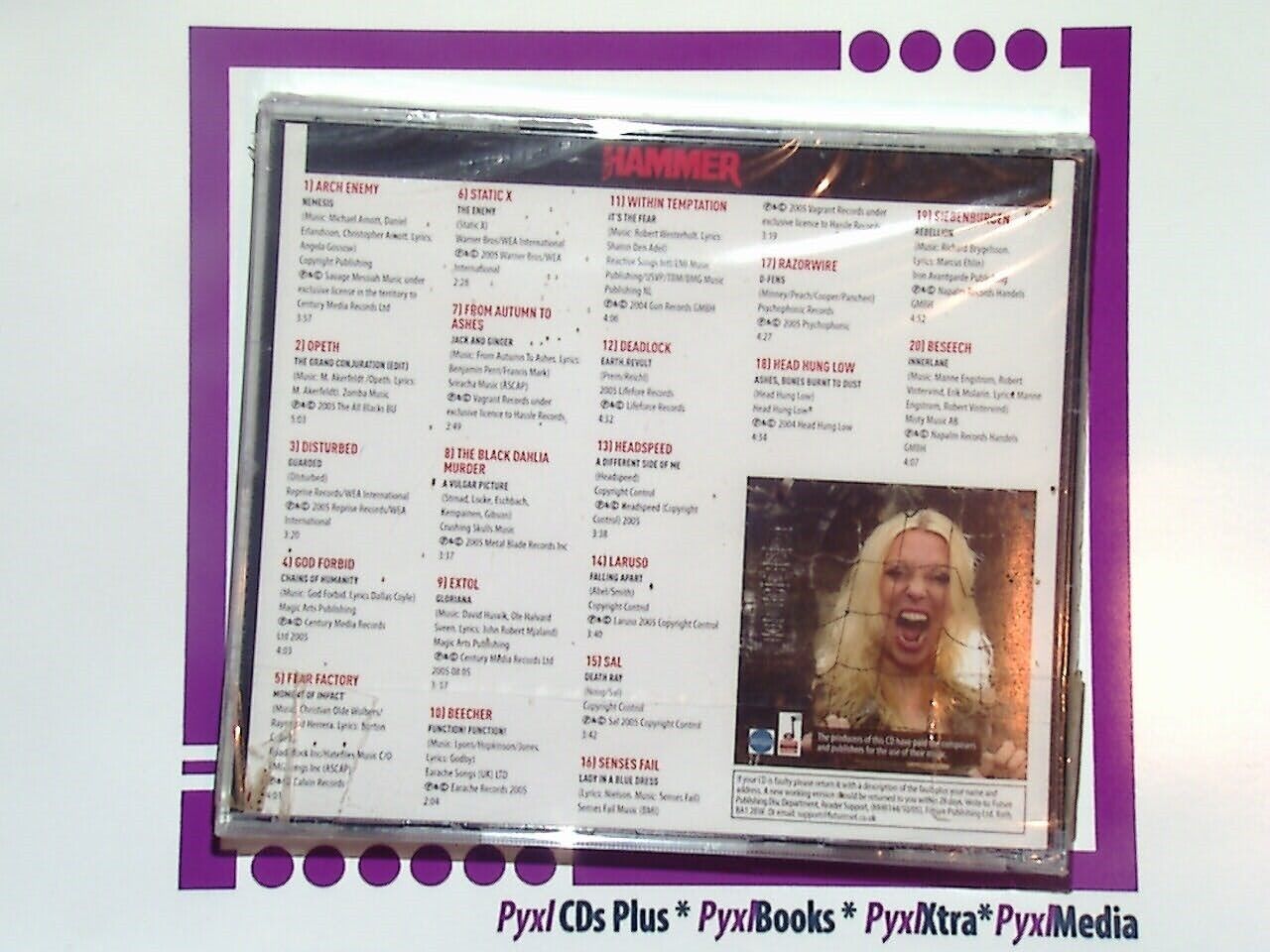 Metal Hammer October 2005 Cover CD Razor Arch Enemy CD New & factory Sealed