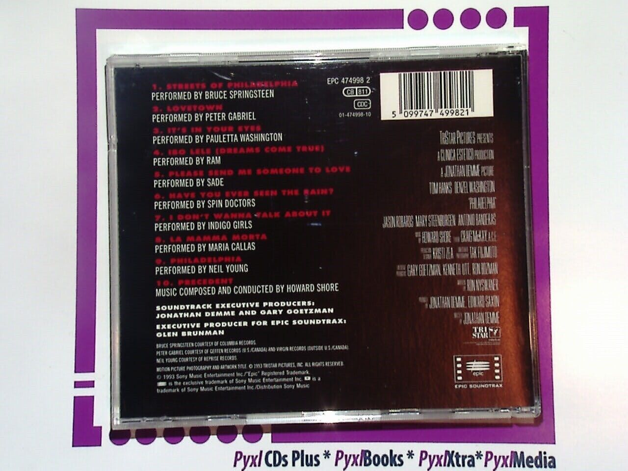 Philadelphia - Music From The Motion Picture Soundtrack CD Mint