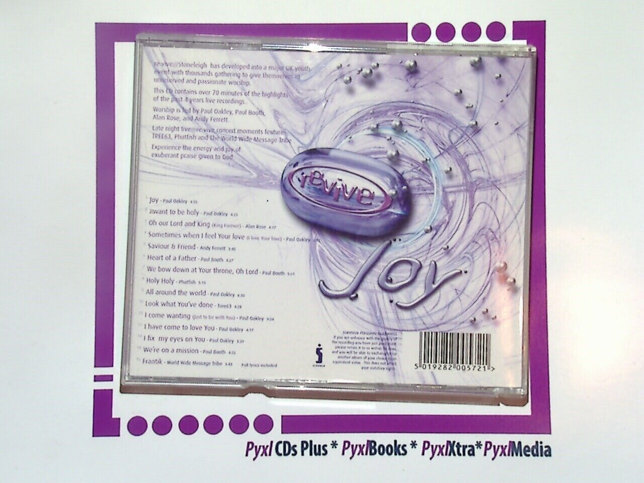 Revive:Joy The Best of Stoneleigh Live Worship CD VGC