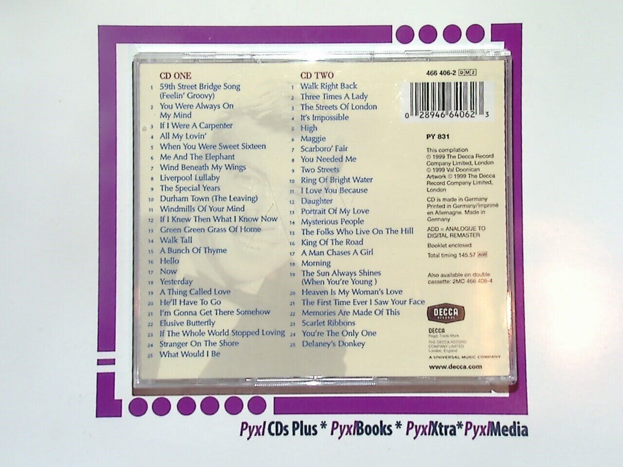 Val Doonican : His Special Years Decca Records 2CD Mint