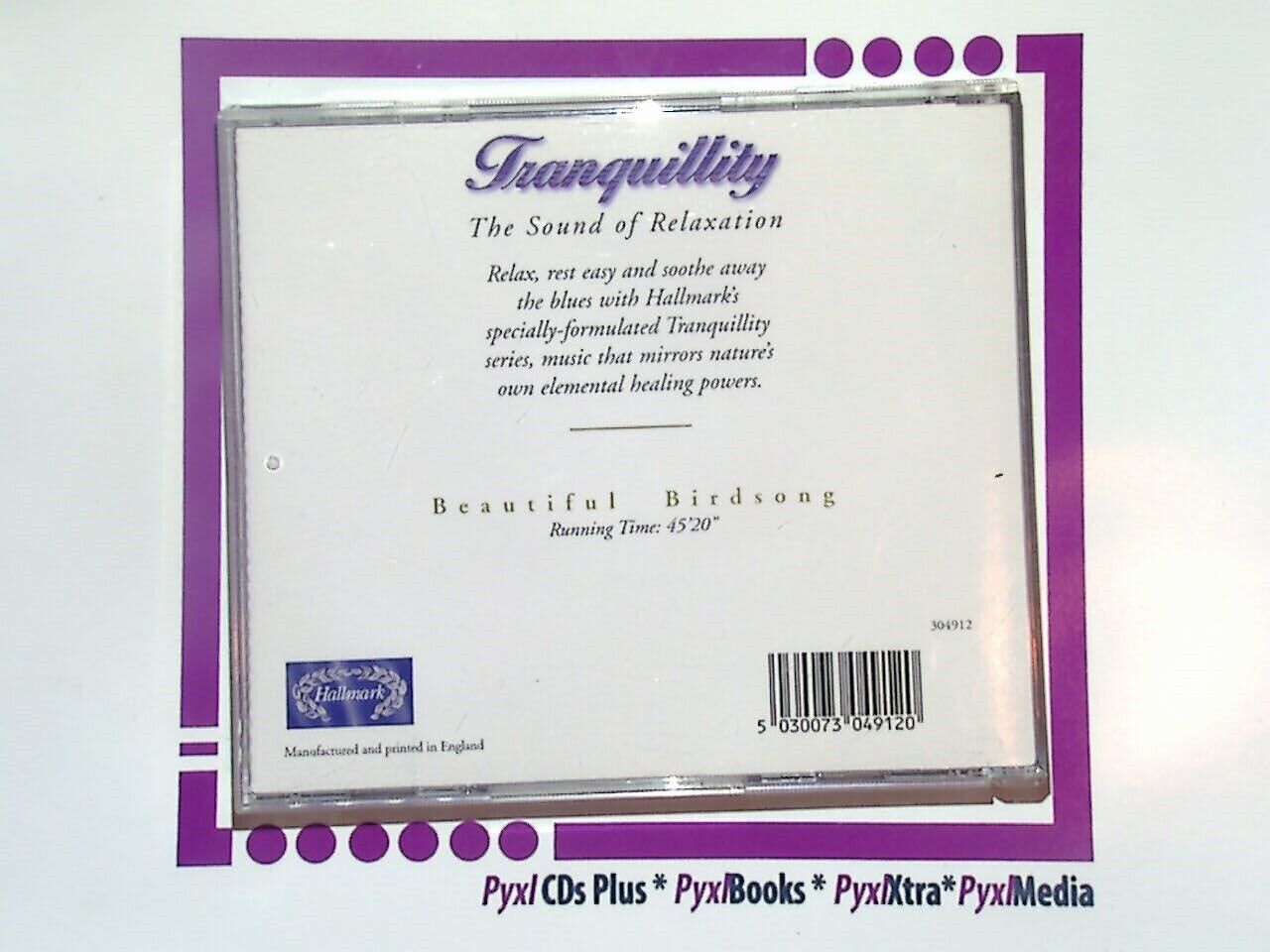 Tranquility The Sound of Relaxtion Beautiful Birdsong CD Mint Rare