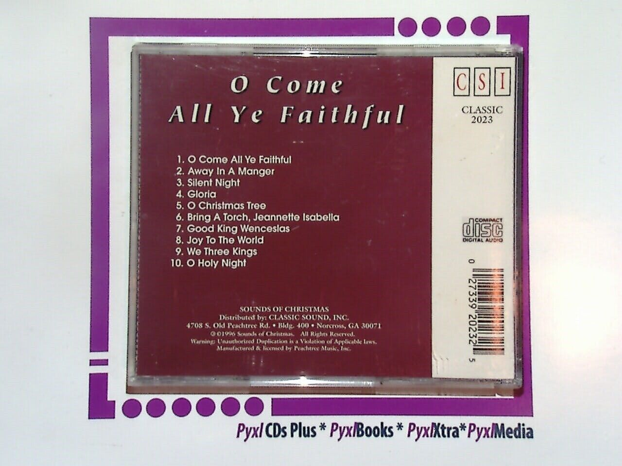O Come All Ye Fathful Carols CD Mint