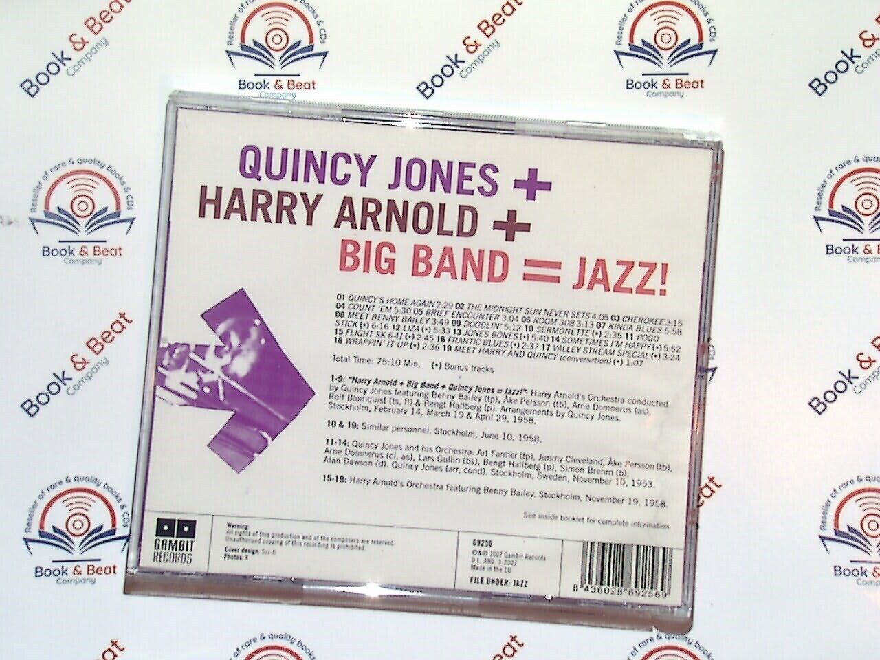 Quincy Jones + Harry Arnold + Big Band = Jazz! CD Mint