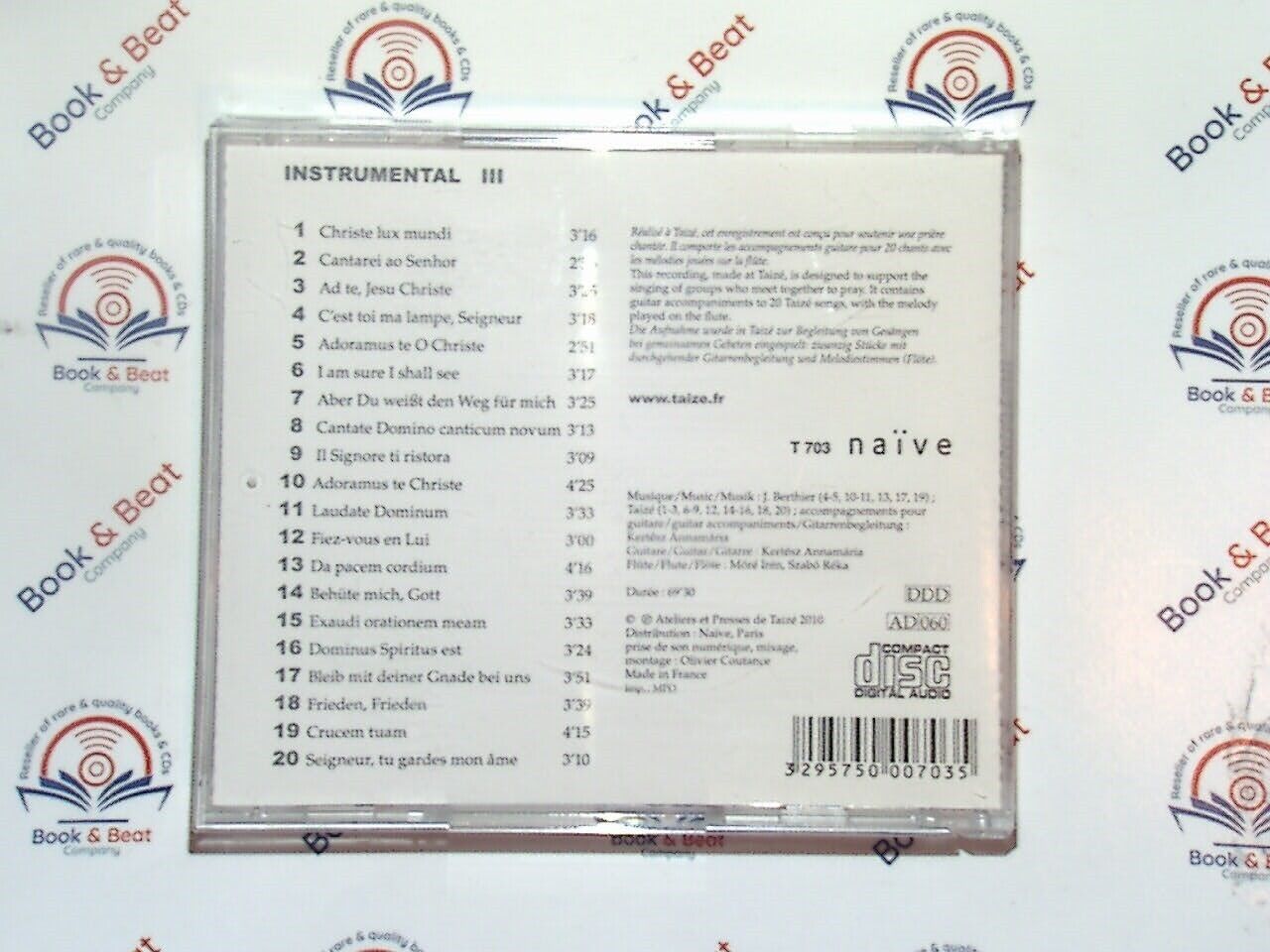 Taize - Instrumental, Vol. 3 (Annamária Kertész) CD Mint