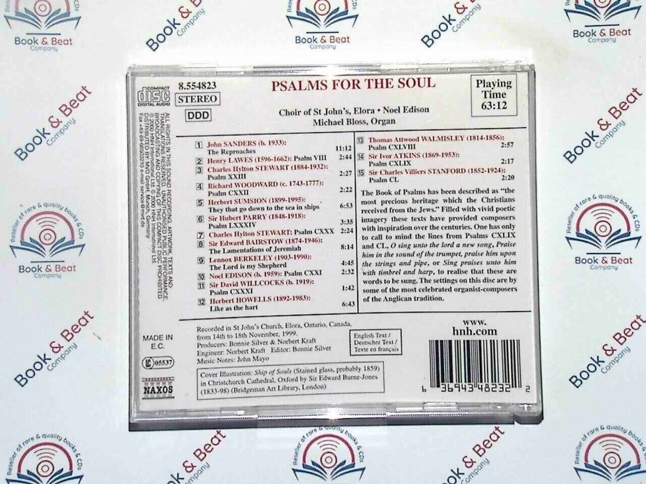 Psalms For The Soul - Noel Edison, St John's Choir, Elora CD Nr Mint