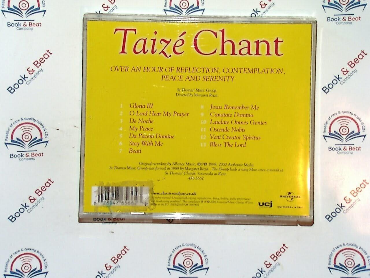 Taize : Taize Chant (St. Thomas' Music Group) CD VGC