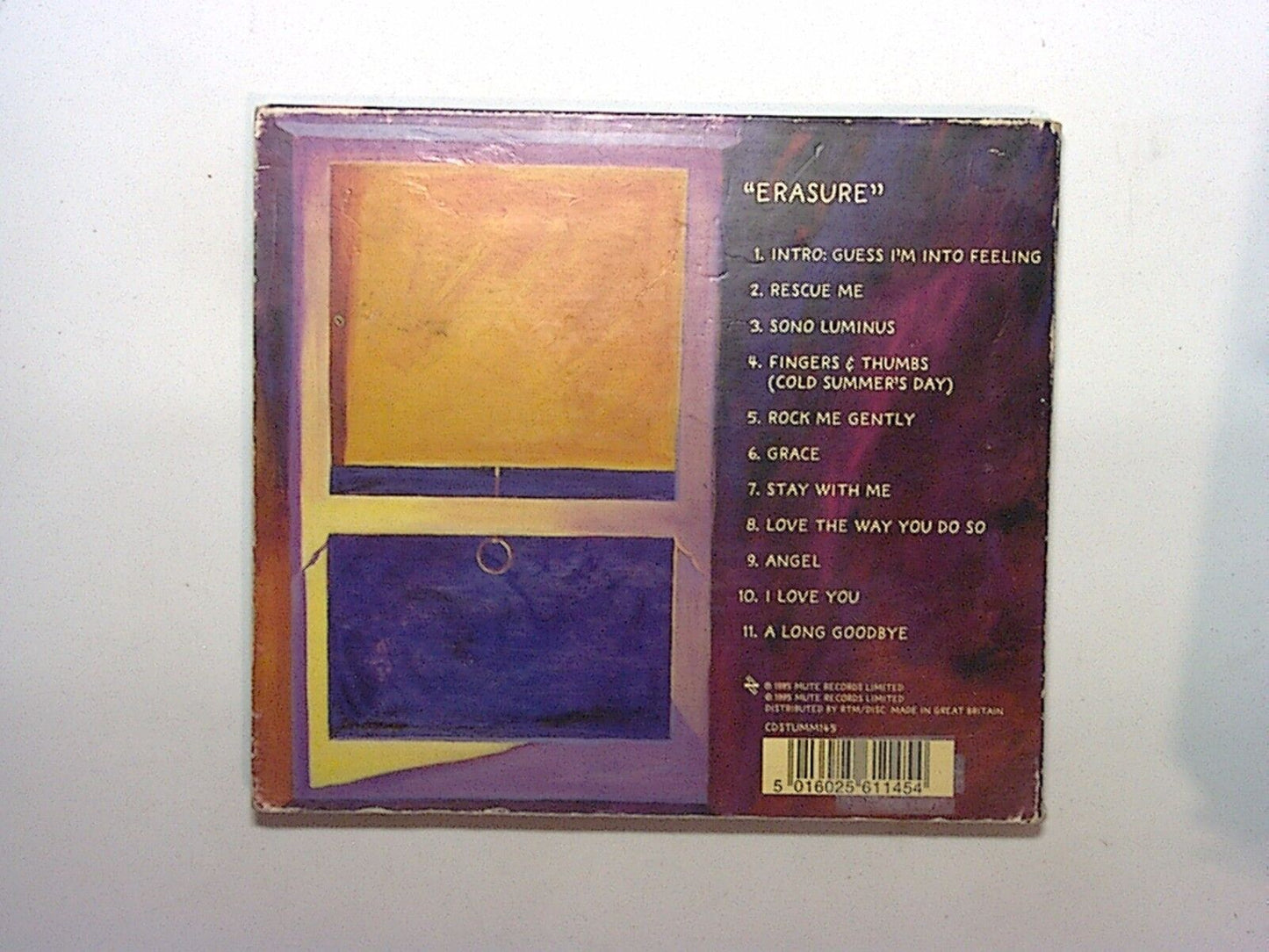 Original Erasure CD Disc Nr Mint