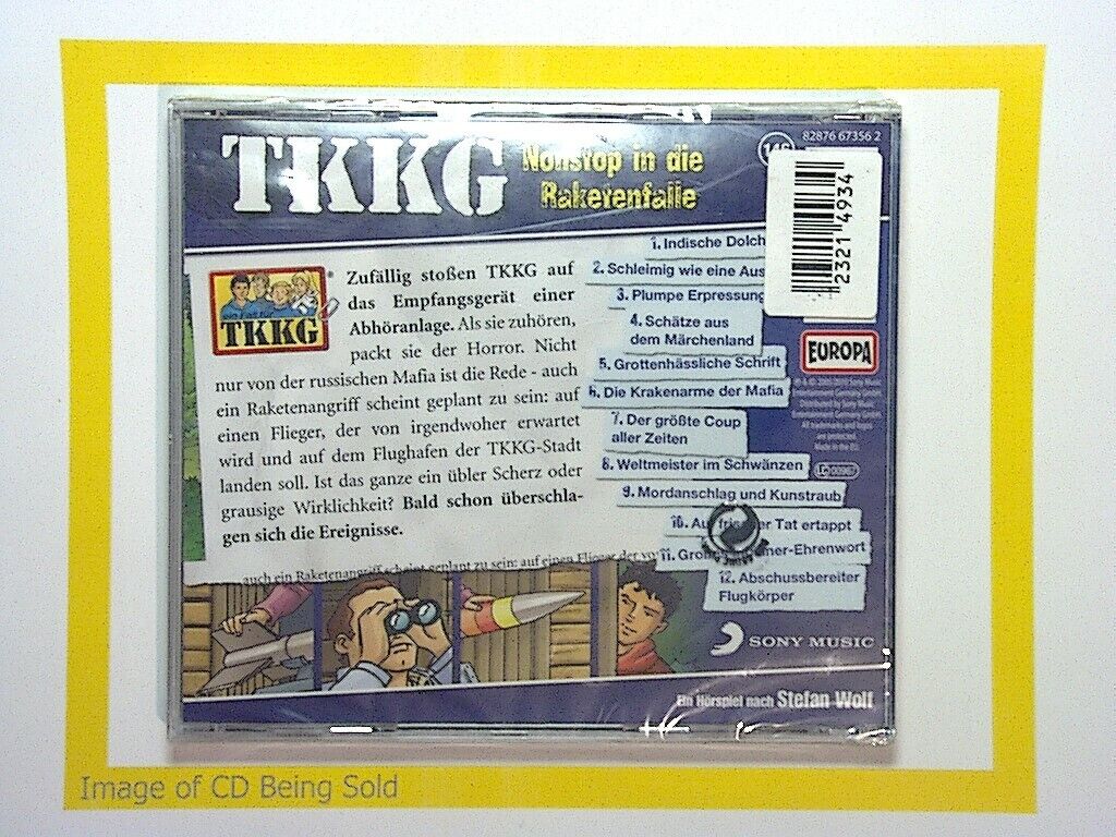 TKKG Nonstop In Die Rakerenfaille Stefan Wolf CD New & Factory Sealed