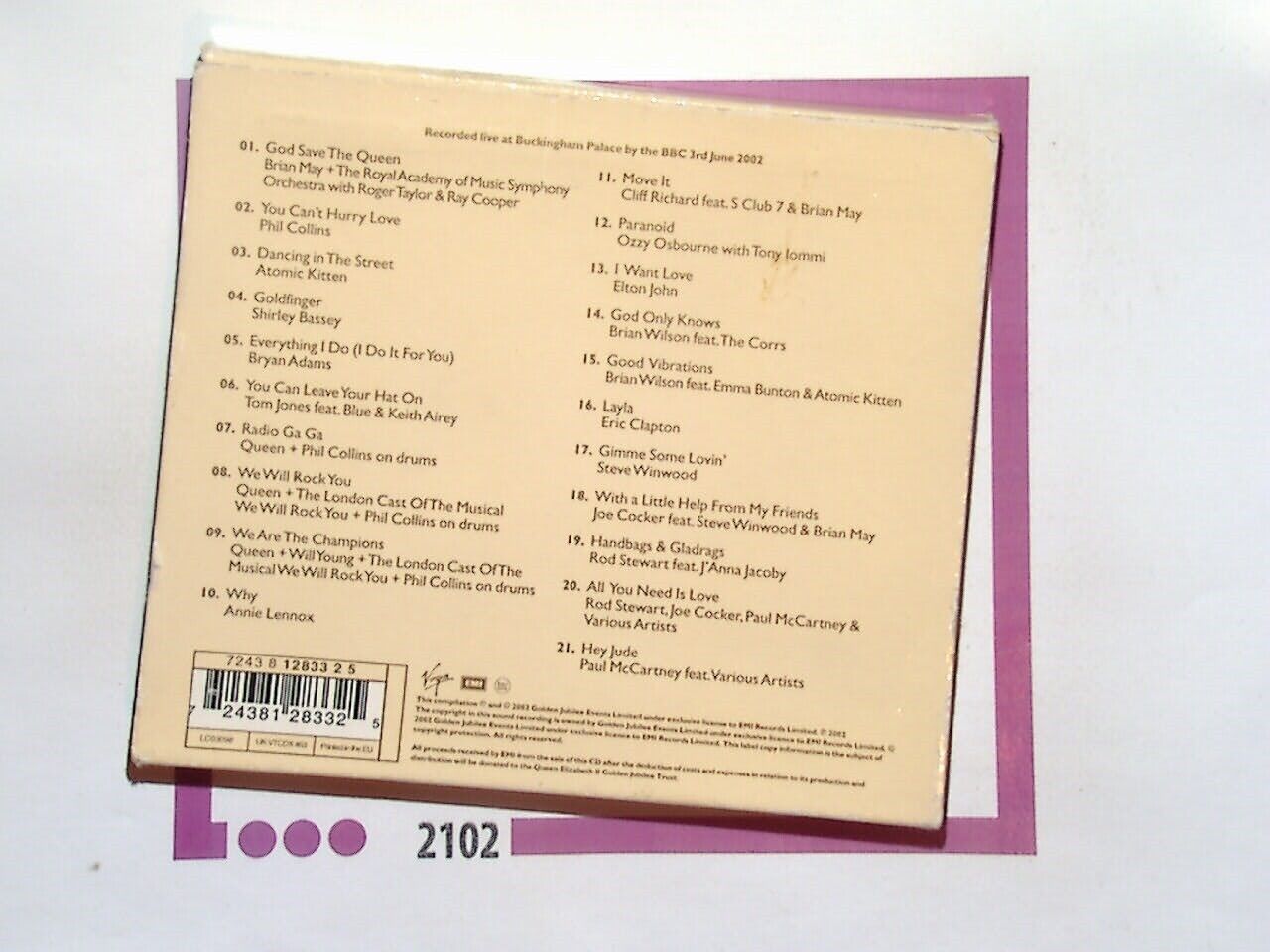 Various Party at the Palace CD VGC