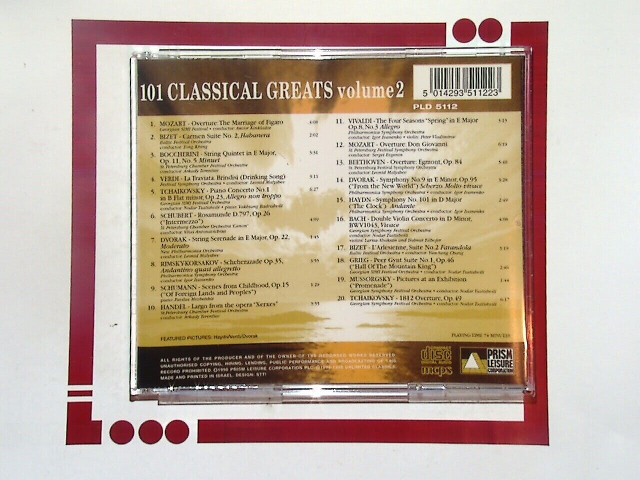 101 CLASSICAL GREATS VOLUME 2 CD Nr Mint