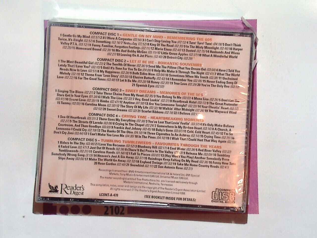 Reader's Digest Country Moods and Memories CD New & Sealed