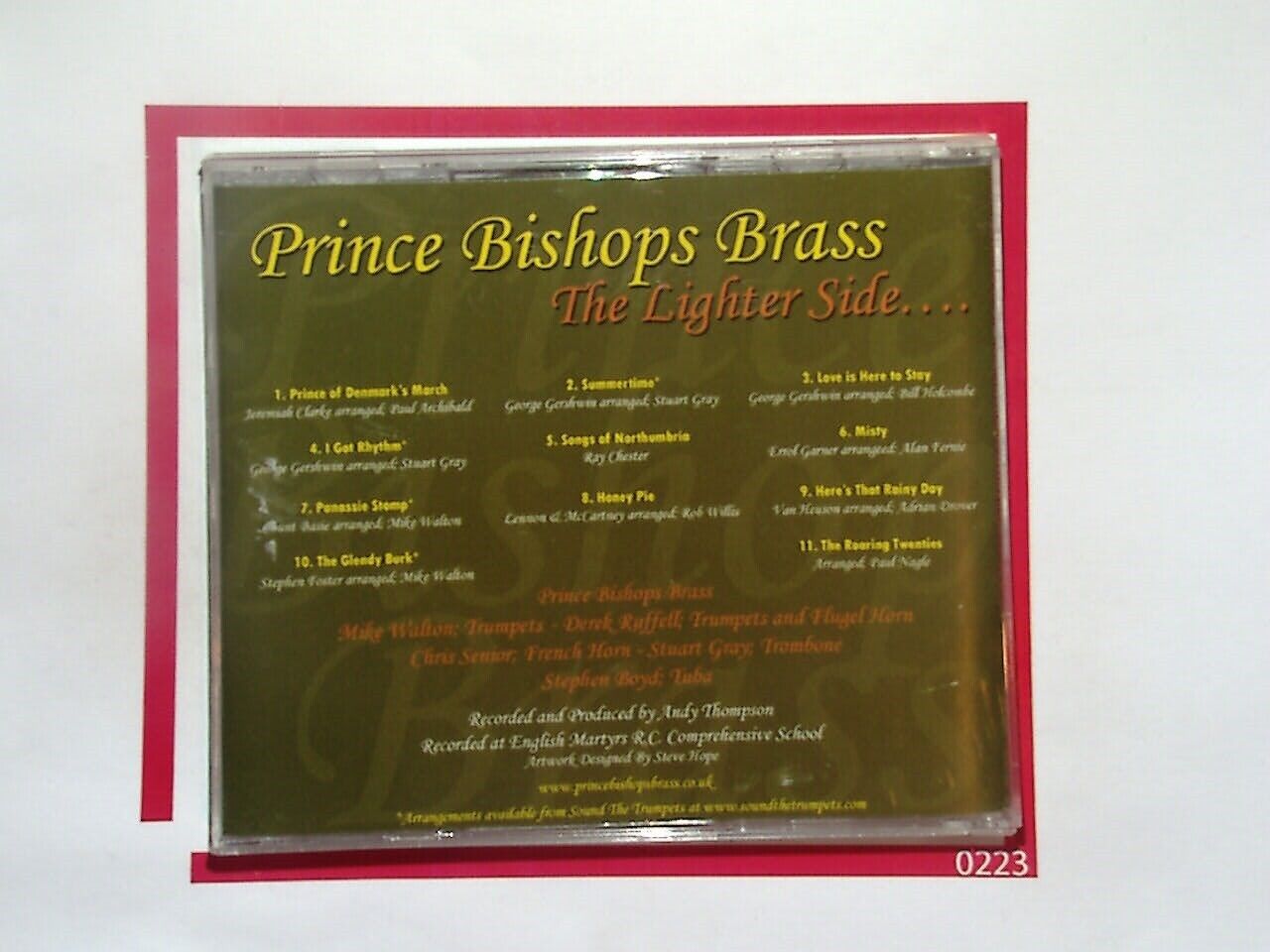 Prince Bishops Brass The Lighter Side... CD Mint