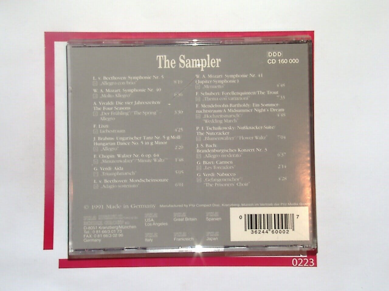 Vienna Master Series The Sampler CD Mint