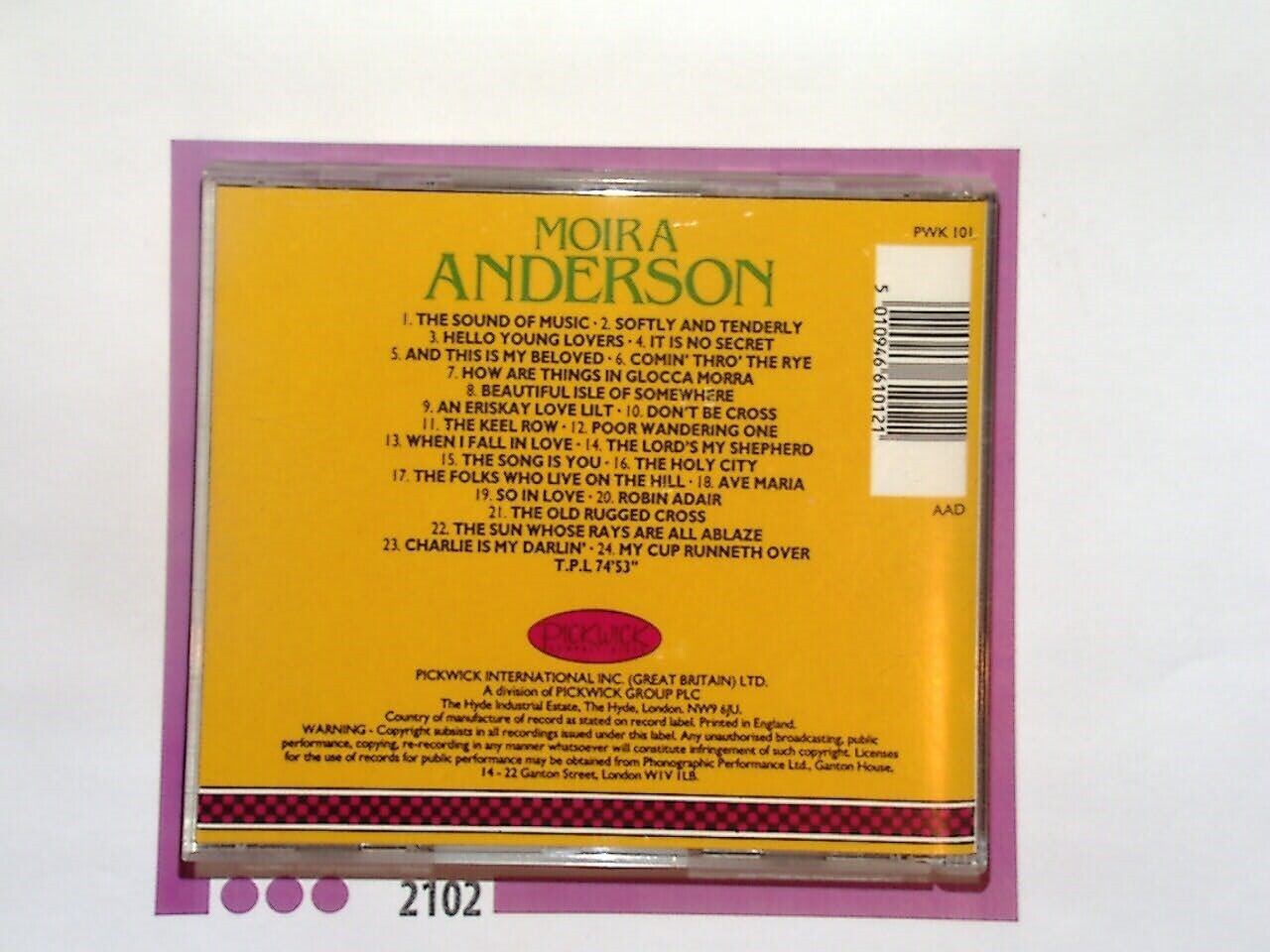 Moira Anderson CD Mint