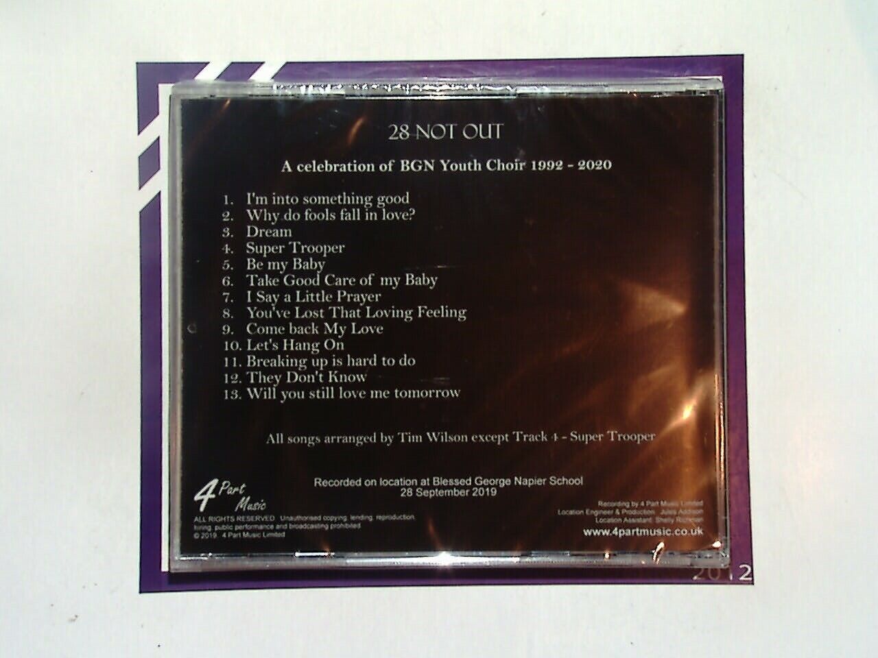 28 Not Out a Celebration of Blessed George Napier Youth Choir 1992-2020 NEW