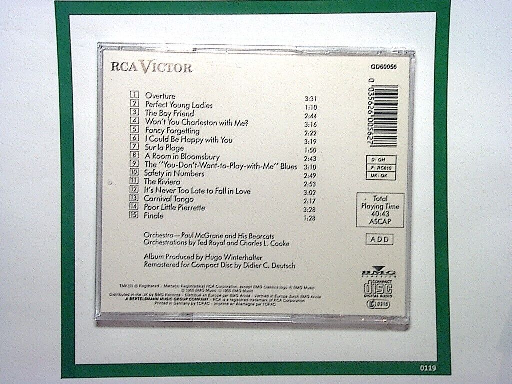 1954 Broadway Cast - The Boyfriend (CD 1989) Mint