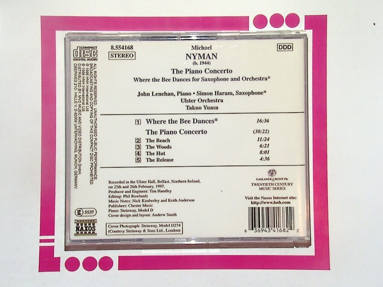 Michael Nyman The Piano Concerto Takuo Yuasa CD Mint
